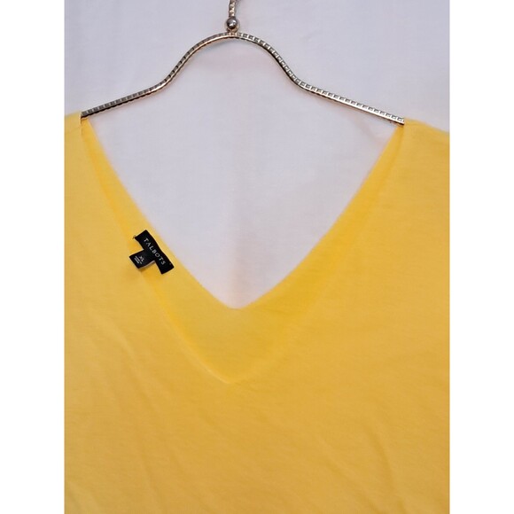 NEW Talbots Sweater Vest Yellow Cotton Rayon Slight Dolman Sleeve Size XL - Picture 3 of 7